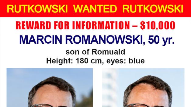 Recompensă de 10.000 $ pentru informații care duc la localizarea persoanei urmărite Marcin Romanowski